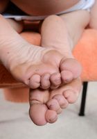 ATK Petites: Ariel Skye (Ariel waves her feet at the camera and spreads her pink pussy)