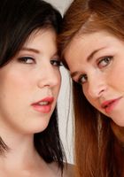 Naughty lesbians Tellula and Lara kiss and strip, Lara Brookes (lar019) ATK Galleria: Lara Brookes (Naughty lesbians Tellula and Lara kiss and strip)