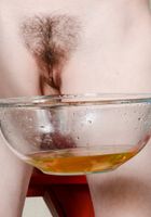 ATK Archives: Lara Brookes (Hairy Lara pees in a bowl)