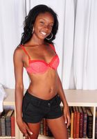 ATK Petites: Leshay (Ebony Leshay spreads her pussy)