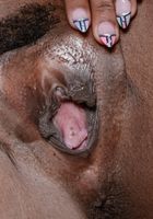 ATK Exotics: Megan Vaughn (Ebony Megan spreads her ass)