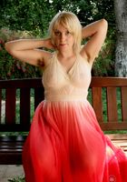 ATK Natural & Hairy: Teddy Snowflower (Teddy spreads her round ass and hairy snatch.)