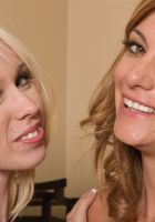 ATK Petites: Brandi Blunt (Younger Victoria Palms and MILF Alicia Silver compare tits & pussies)