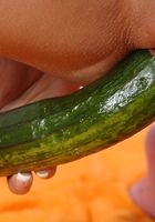 ATK Archives: Yulia (Horny lesbians use a banana and cucumber to masturbate with)